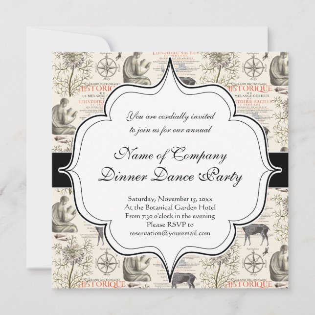 History and Science - Quest for Knowledge Invitation (Front)