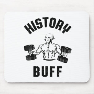 History Buff Funny George Washington Workout , Sma Mouse Mat
