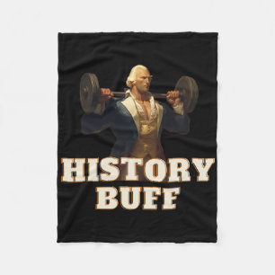 History Buff George Washington 4th Of July Gym Wor Fleece Blanket