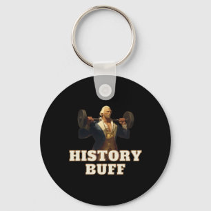History Buff George Washington 4th Of July Gym Wor Key Ring