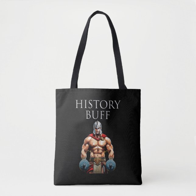 History Buff Roman Centurion Tote Bag (Front)