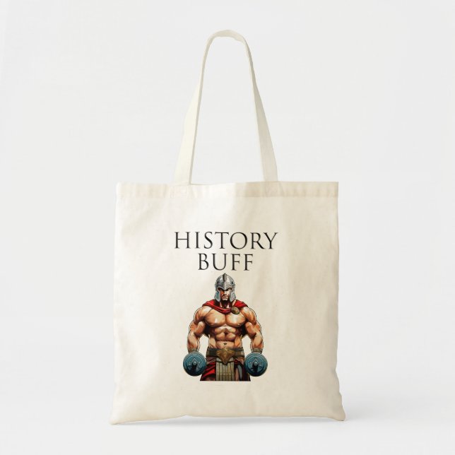 History Buff Roman Centurion Tote Bag (Front)