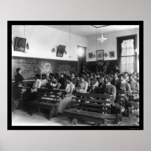 History Class Tuskegee Institute 1902 Poster