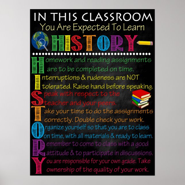 History Classroom Poster (Front)