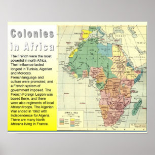 History, Colonisation, colonies in Africa Poster
