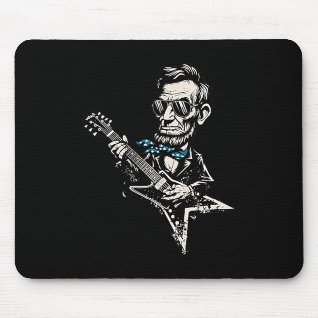 History Comic President Abraham Lincoln Playing Mouse Mat (Front)