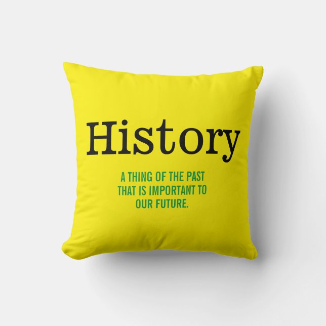 History Cushion (Front)