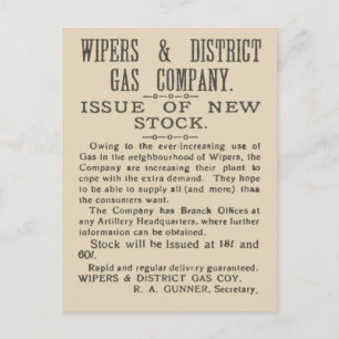History, Facsimile page from Wipers Times 1917 Postcard
