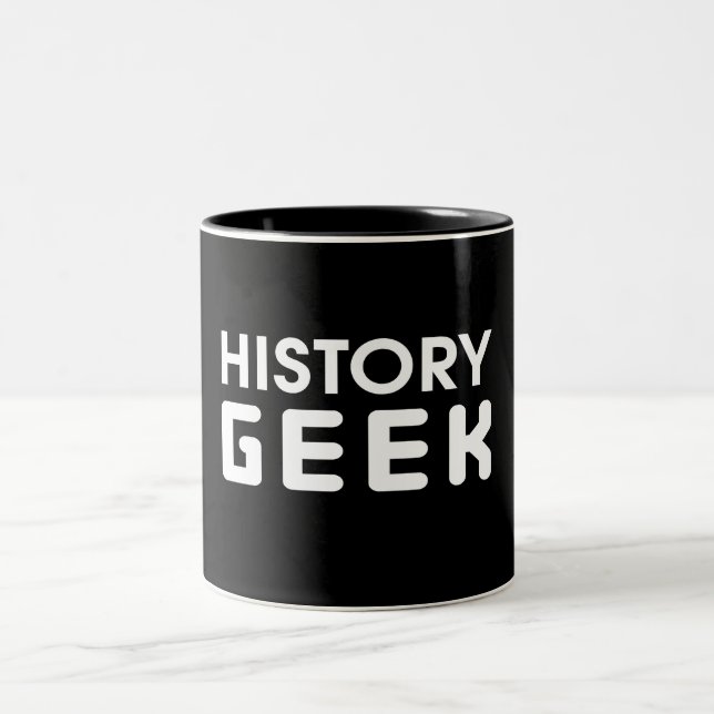 History Geek Two-Tone Coffee Mug (Center)