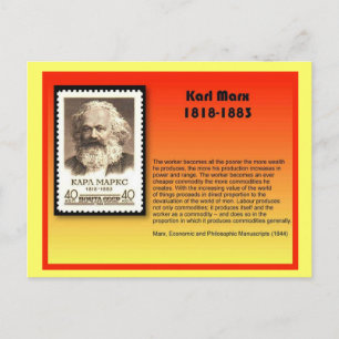 History, Karl Marx Postcard