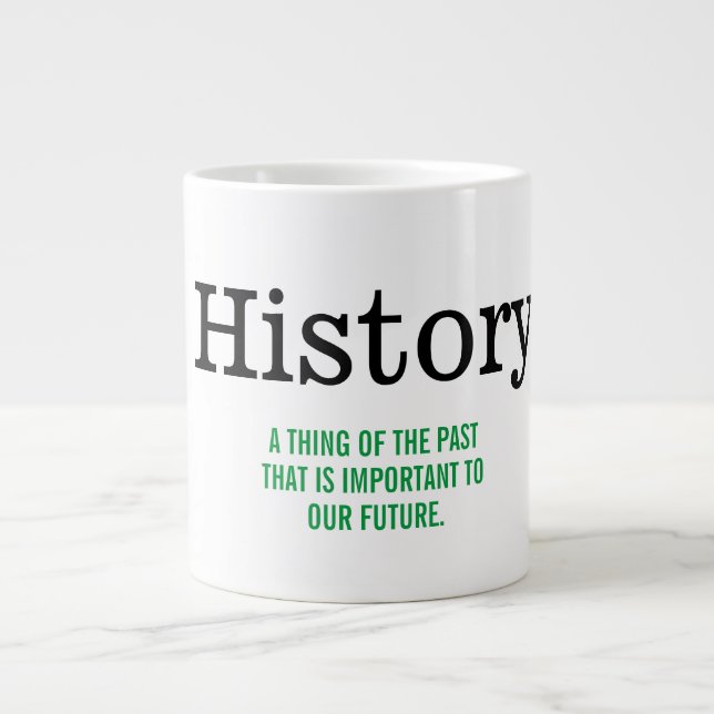 History Large Coffee Mug (Front)