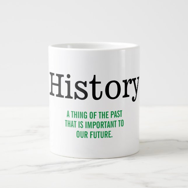 History Large Coffee Mug (Front)