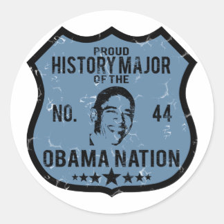 History Major Obama Nation Classic Round Sticker