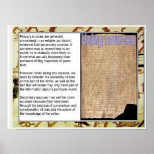History, mediaeval, Using sources Poster