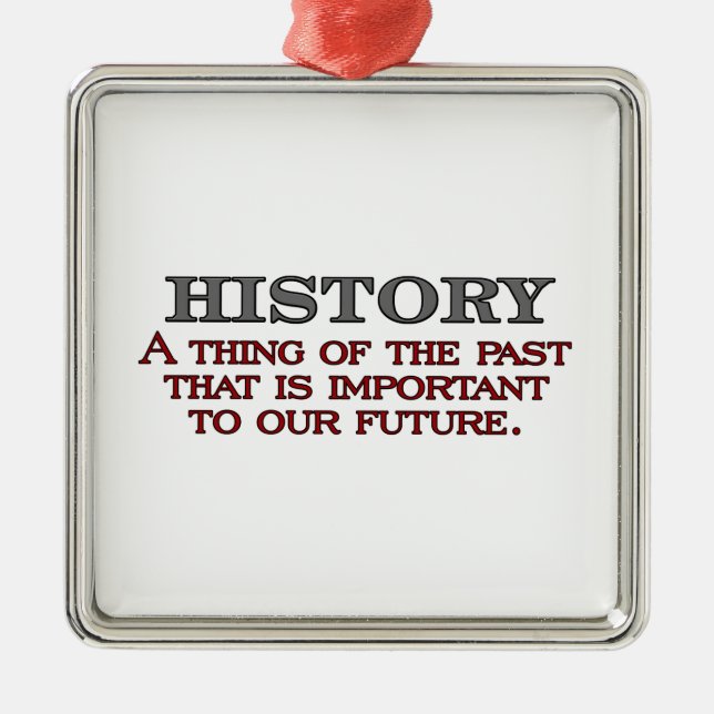 History Metal Tree Decoration (Front)