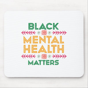 History Month For Black Mental Health Problems Mouse Mat