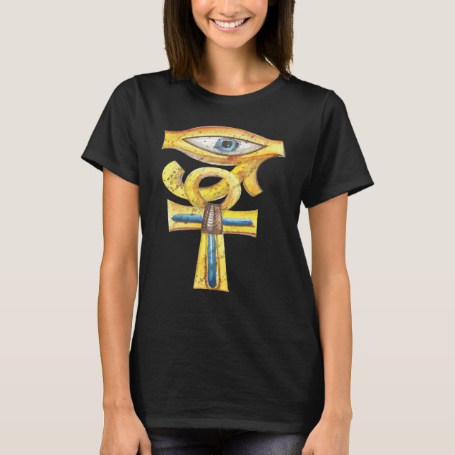 History of Ancient Egypt  Egyptology Eye T-Shirt (Front)