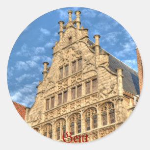 History of architecture - Gent Classic Round Sticker