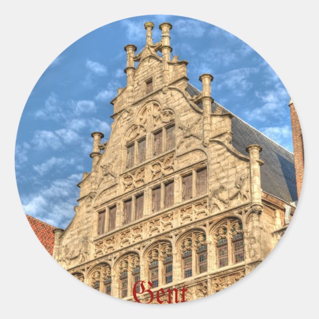History of architecture - Gent Classic Round Sticker (Front)