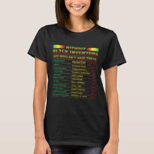 History Of Black Inventors Black History Month Afr T-Shirt
