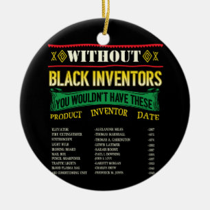History Of Black Inventors Black History Month Ceramic Tree Decoration