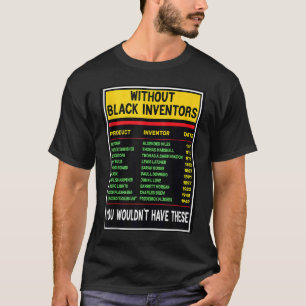 History Of Black Inventors Black History Month Pro T-Shirt