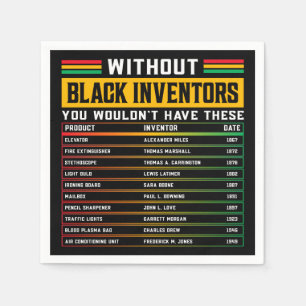 History Of Forgotten Black Inventors Black History Napkin