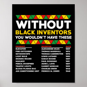 History Of Forgotten Black Inventors Black History Poster