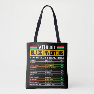 History Of Forgotten Black Inventors Black History Tote Bag