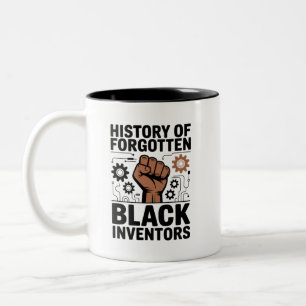 History of Forgotten Black Inventors Two-Tone Coffee Mug