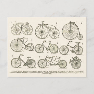 History of French bicycles, published in 1920 Postcard