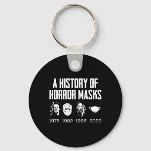 History Of Horror Masks Lazy Halloween Costume Fac Key Ring