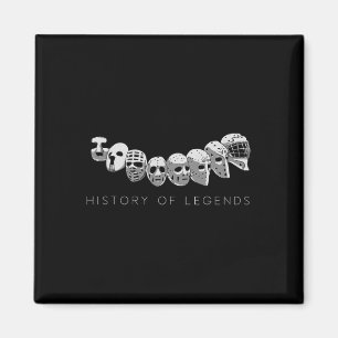 History Of Legends Cool Goaltender Helmet Sport Lo Magnet