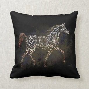 History of the Arabian Horse Throw Pillow