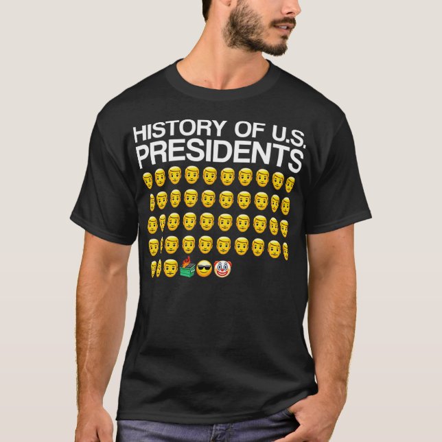 History of US Presidents 46 Clown American Patriot T-Shirt (Front)