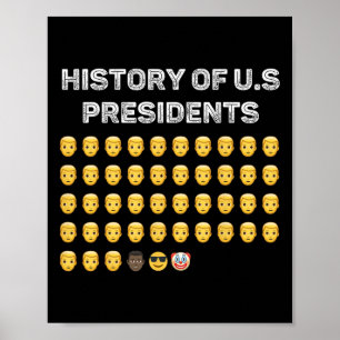 History Of Usa Presidents American Patriotic Count Poster