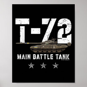 History Of War T 72 Main Battle Tank Poster