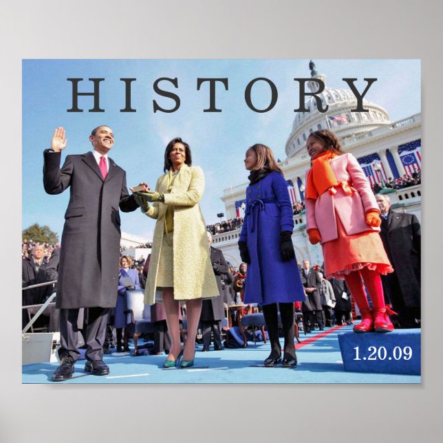 HISTORY: President Obama Inauguration Ceremony Poster (Front)