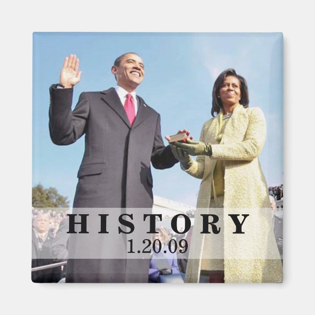 HISTORY: President Obama Inauguration Magnet (Front)