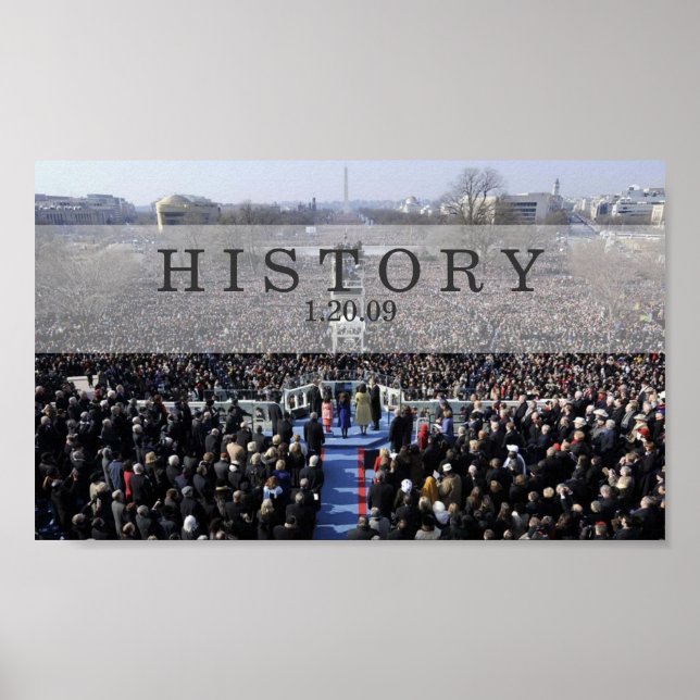 HISTORY: President Obama Swearing in Ceremony Poster (Front)