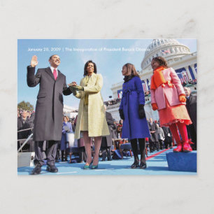 HISTORY: President Obama's Inauguration Ceremony Postcard