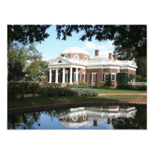 History Reflected at Monticello Photo Print