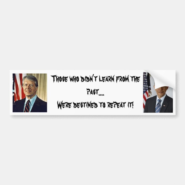 history repeated bumper sticker (Front)