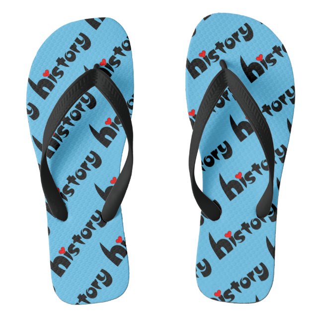 History Small Heart Flip Flops (Footbed)