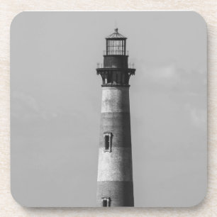 History Stands Tall Grayscale Coaster