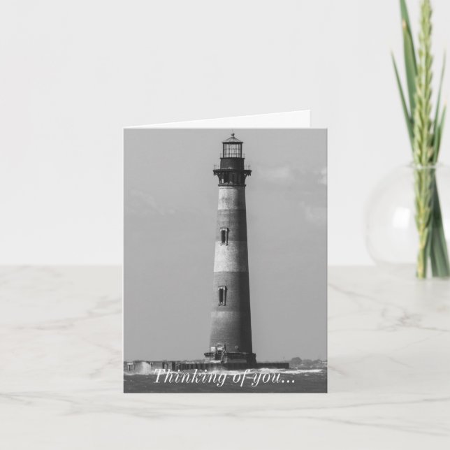 History Stands Tall Grayscale Thinking Of You Card (Front)