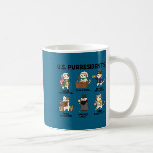 History teacher american history cat lover coffee mug