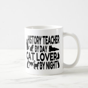 History Teacher Cat Lover Coffee Mug
