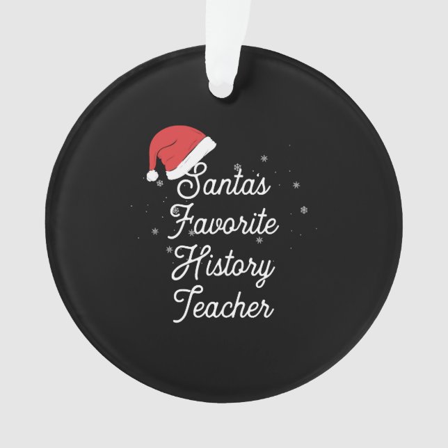 History Teacher Christmas Ornament (Front)