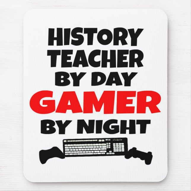 History Teacher Gamer Mouse Mat (Front)